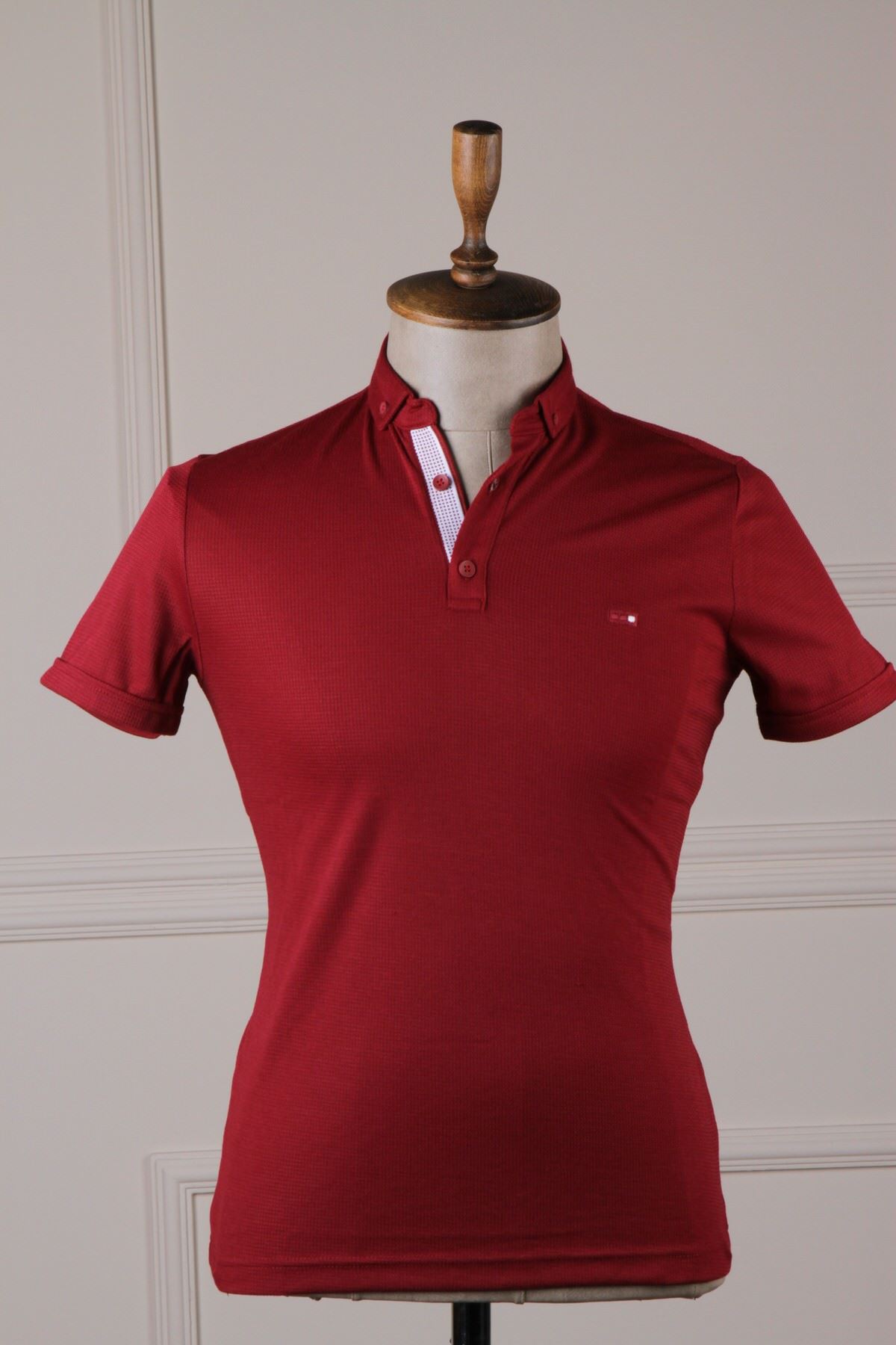 Erkek Polo Yaka T-Shirt - Kırmızı