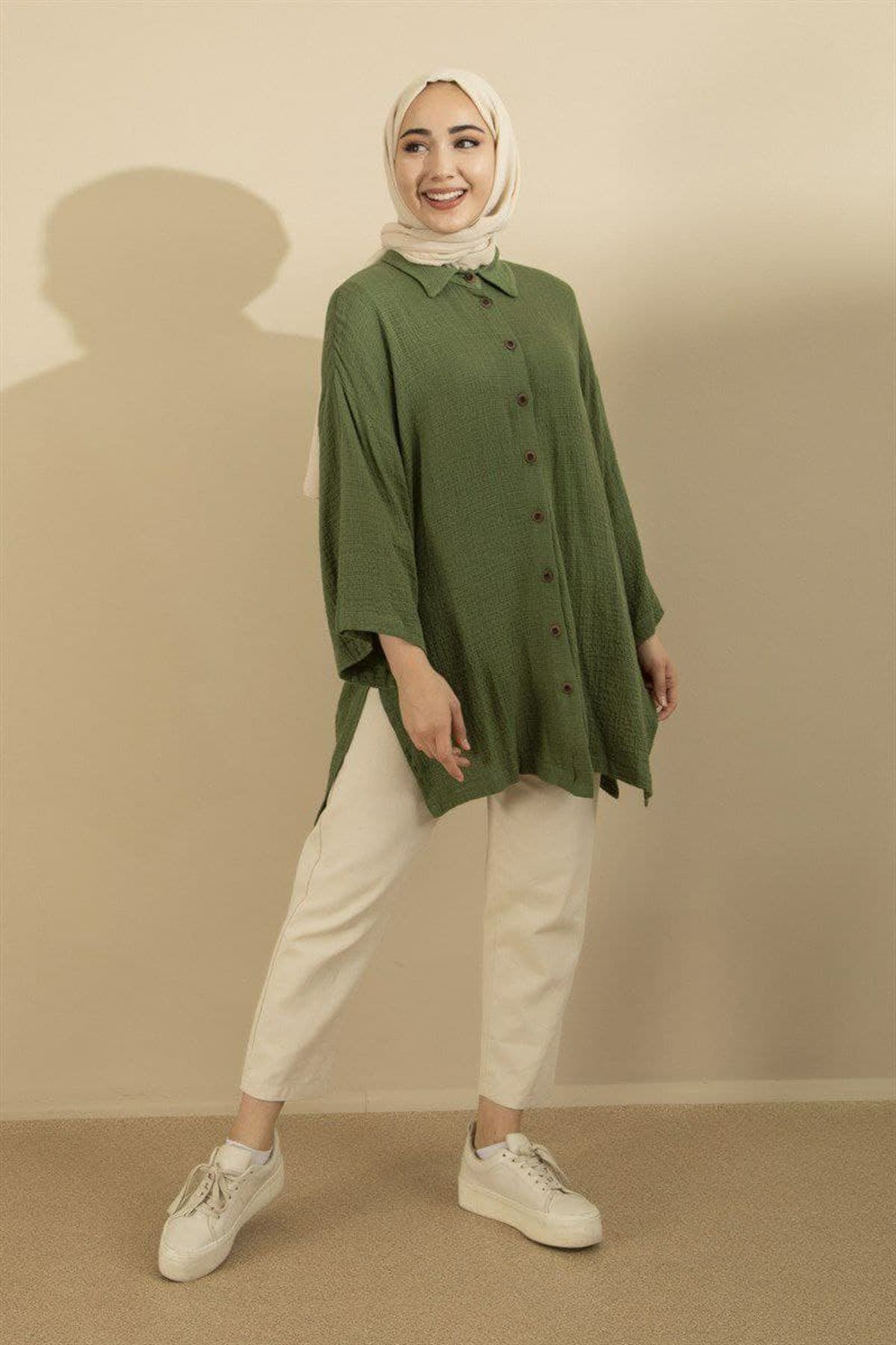 Kadın Gömlek - Yeşil
