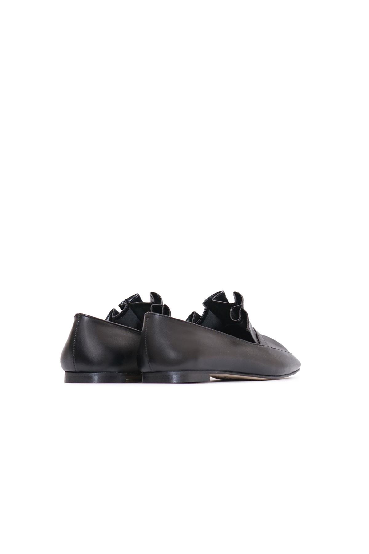 Kadın Piliseli Loafer Ayakkabı - Siyah