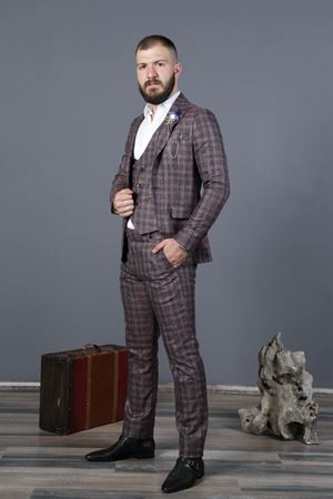 TUĞRA 3441 DESENLİ ERKEK TAKIM ELBİSE