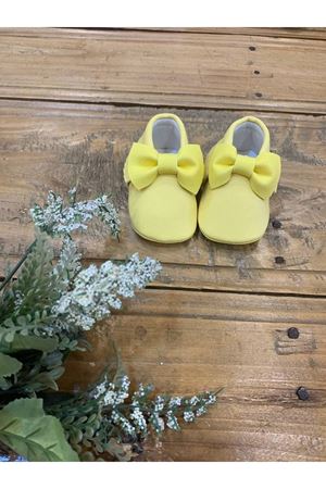 Baby Tuğra Fiyonklu Makosen Patik Bebek Ayakkabı - Limon Sarısı