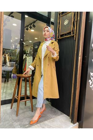 Tuğra Kadın Trenç-Yağyeşili