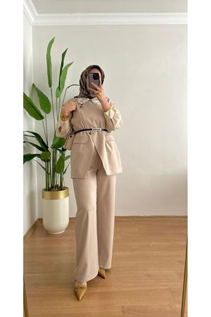 Tuğra Yelekli Pantolon Takım-Vizyon