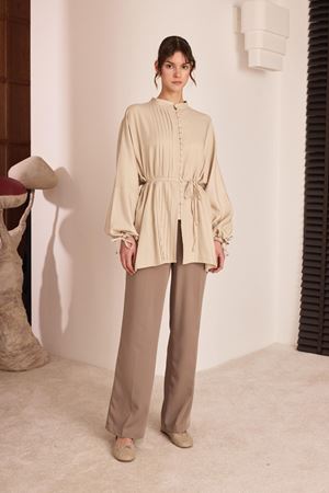 Zoanna Pilisoley Gömlek - Taş