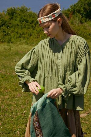 NERVÜRLÜ VUAL GÖMLEK SOFT FISTIK YEŞİLİ