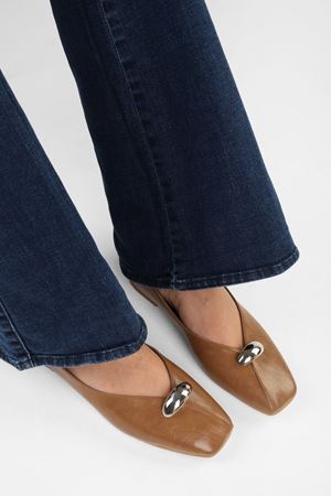 Kadın Melia Karamel Cilt Toka Detaylı Babet