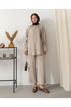  Keten Kol Bağıcıklı Takım-Taş