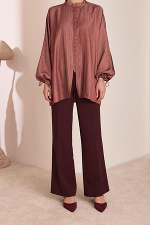Zoanna Pilisoley Gömlek - BORDO