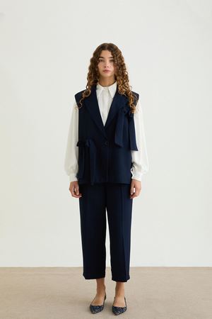 Darius Fiyonklu Yelek Takım - Lacivert