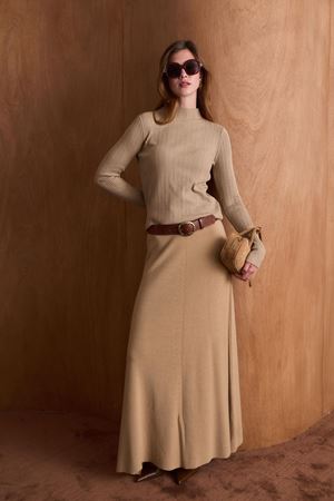 Dik Yaka Triko Body - Bej