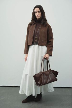 Premium Kısa Süet Ceket-Kahve