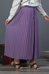 ŞİFON PİLİSELİ BELİ LASTİKLİ TESETTÜR KADIN PANTOLON