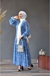 KADIN TUĞRA 1350 DESENLİ ŞİFON ELBİSE