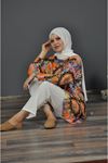 KADIN TUĞRA 0677 DESENLİ PAMUK  TUNİK