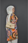 KADIN TUĞRA 0677 DESENLİ PAMUK  TUNİK