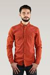 TUGRA MODA ARPOL 3648 ÖNU ÇITÇITLI İNCE FİTİLLİ KOT GÖMLEK