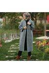 KADIN TORBA CEPLİ RAHAT KESİM KAŞE KAP - GRİ