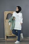 KADIN 6532 OMUZ FERMUARLI SWEAT