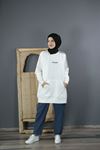 KADIN 6532 OMUZ FERMUARLI SWEAT