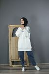 KADIN 6532 OMUZ FERMUARLI SWEAT