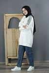 KADIN 6532 OMUZ FERMUARLI SWEAT