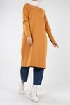 Hardal Kolu Gömlek Detaylı Garnili Tunik