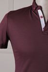 Erkek Polo Yaka T-Shirt - Mürdüm