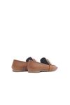 Kadın Çiçek Taşlı Loafer Ayakkabı - Taba