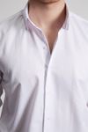 ERKEK PAMUK SATEN BASİC GÖMLEK SLIM FIT - BEYAZ