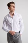 ERKEK PAMUK SATEN BASİC GÖMLEK SLIM FIT - BEYAZ