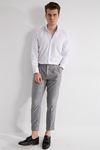 ERKEK PAMUK SATEN BASİC GÖMLEK SLIM FIT - BEYAZ