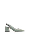 Kadın Kırışık Rugan Ayakkabı - Mint Yeşili
