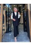 Olivya Yelekli Takım-Siyah
