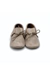 Baby Tuğra  El Yapımı Bağcıklı Makosen Patik Bebek Ayakkabı - Bej