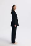 ŞERİT DETAYLI BLAZER CEKET TAKIM - SİYAH