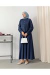 Meri 6495 Yelek Detaylı Elbise